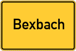 Place name sign Bexbach