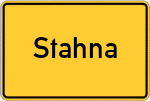 Place name sign Stahna
