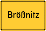 Place name sign Brößnitz