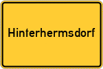 Place name sign Hinterhermsdorf