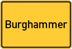 Place name sign Burghammer