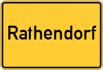 Place name sign Rathendorf