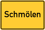 Place name sign Schmölen