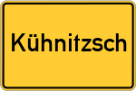 Place name sign Kühnitzsch