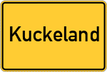Place name sign Kuckeland
