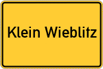 Place name sign Klein Wieblitz