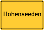 Place name sign Hohenseeden