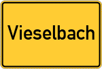 Place name sign Vieselbach