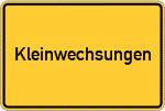 Place name sign Kleinwechsungen