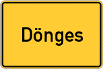 Place name sign Dönges