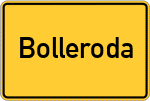 Place name sign Bolleroda