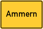 Place name sign Ammern