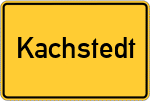 Place name sign Kachstedt