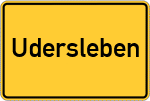 Place name sign Udersleben
