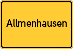 Place name sign Allmenhausen