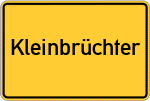 Place name sign Kleinbrüchter