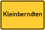 Place name sign Kleinberndten
