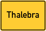 Place name sign Thalebra