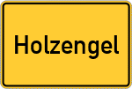 Place name sign Holzengel