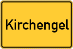 Place name sign Kirchengel
