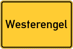 Place name sign Westerengel