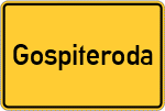 Place name sign Gospiteroda