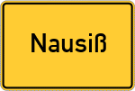 Place name sign Nausiß