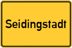 Place name sign Seidingstadt