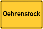 Place name sign Oehrenstock