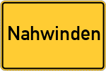 Place name sign Nahwinden