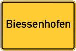 Place name sign Biessenhofen