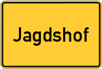 Place name sign Jagdshof