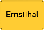 Place name sign Ernstthal