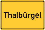Place name sign Thalbürgel
