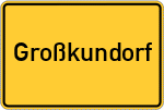 Place name sign Großkundorf