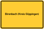 Place name sign Birenbach (Kreis Göppingen)
