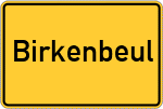 Place name sign Birkenbeul