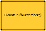 Place name sign Blaustein (Württemberg)