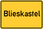 Place name sign Blieskastel