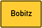 Place name sign Bobitz