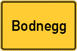 Place name sign Bodnegg