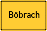 Place name sign Böbrach, Arberregion