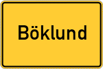 Place name sign Böklund