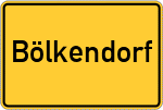 Place name sign Bölkendorf