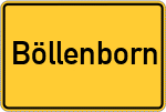 Place name sign Böllenborn