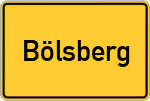 Place name sign Bölsberg