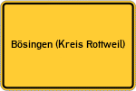 Place name sign Bösingen (Kreis Rottweil)