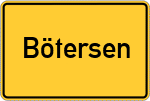 Place name sign Bötersen