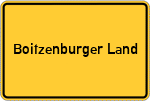 Place name sign Boitzenburger Land