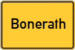 Place name sign Bonerath